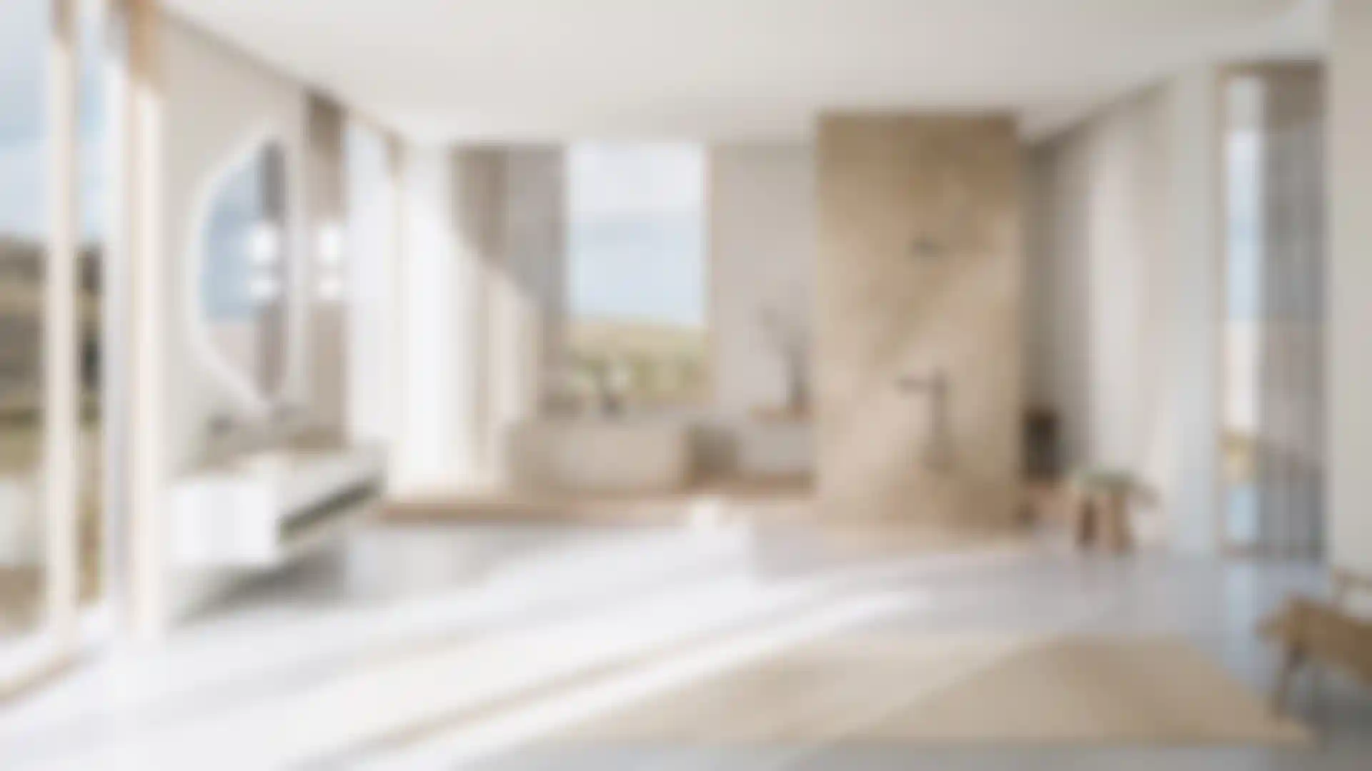 Modern bathscape by atelier 522 using Cinema 4D and Redshift rendering