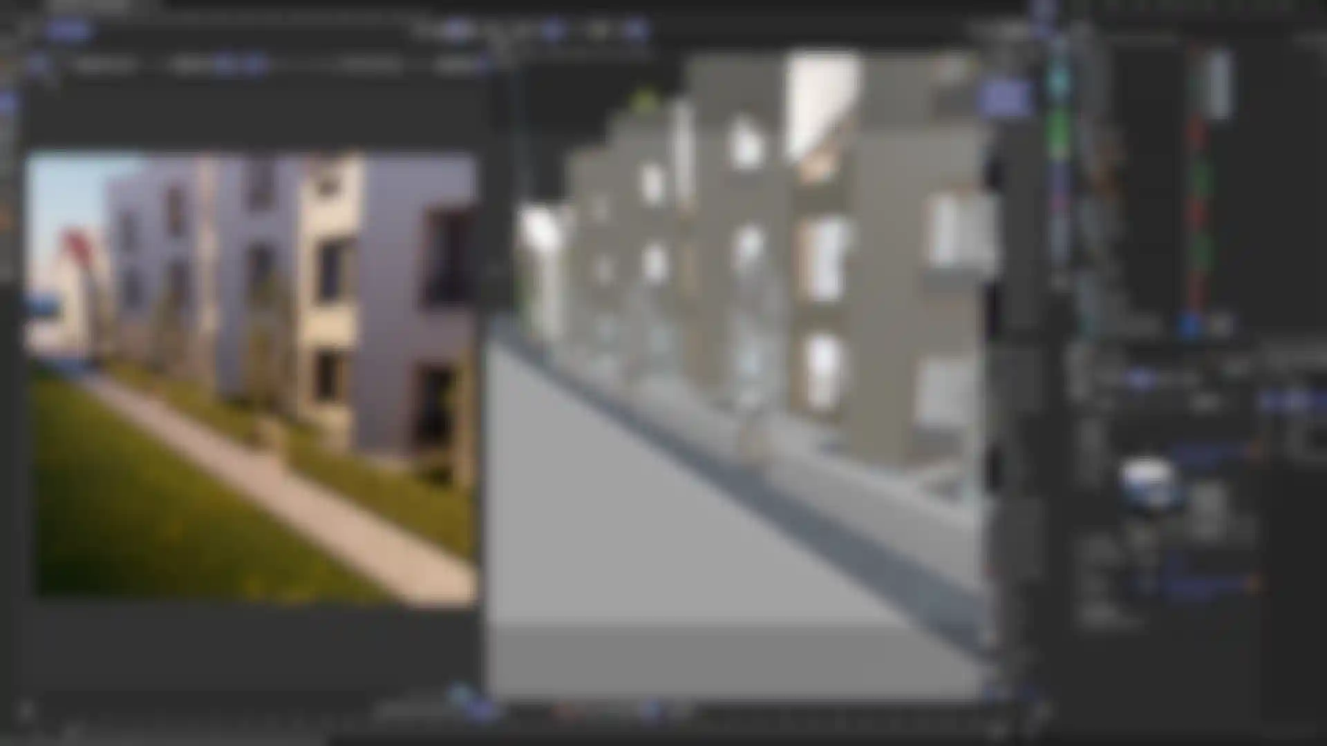 Progressive rendering in Redshift | Archviz scene in the Cinema 4D viewport