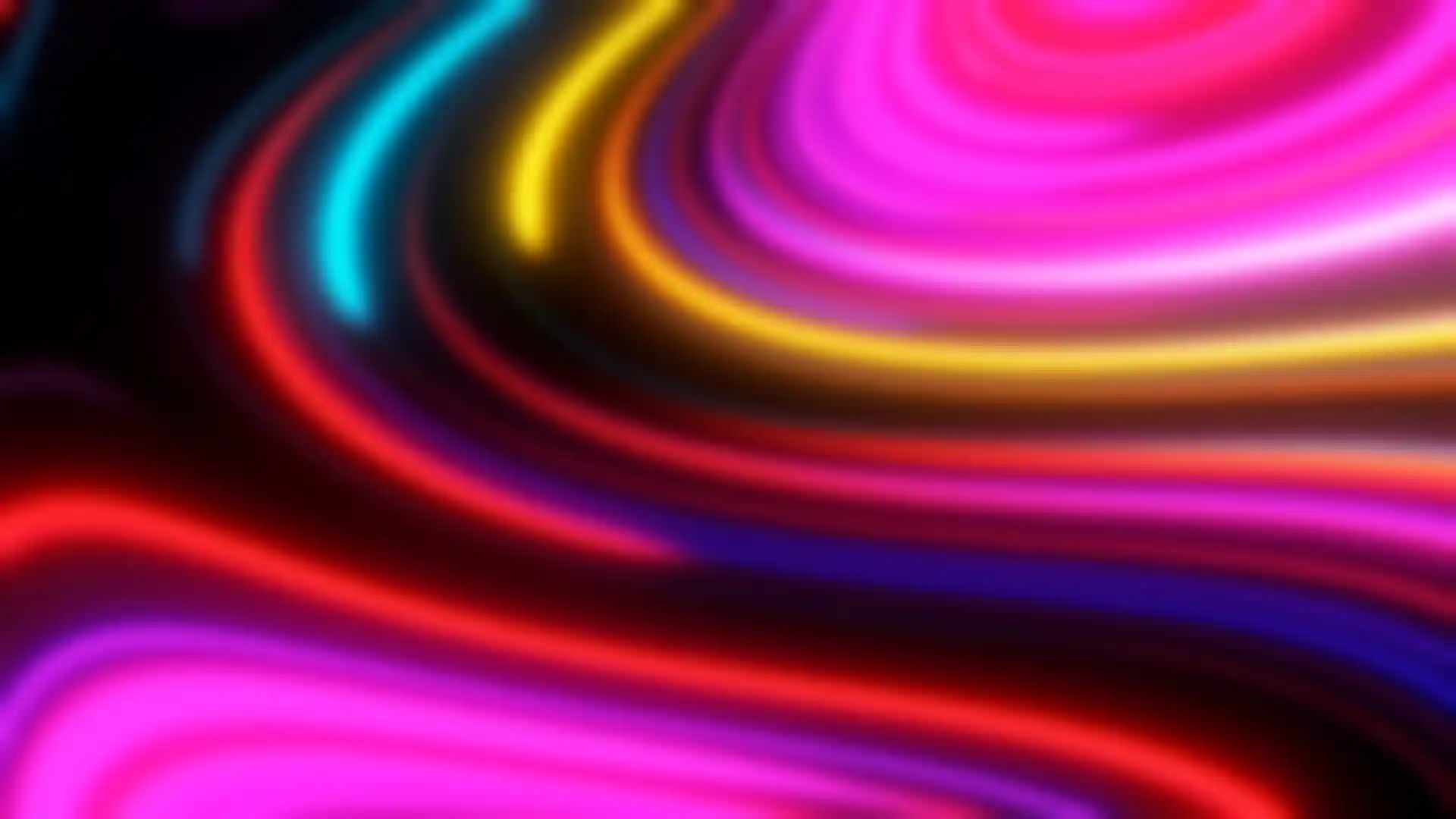 Futuristic neon light wave abstract for digital art, UI design and tech backgrounds